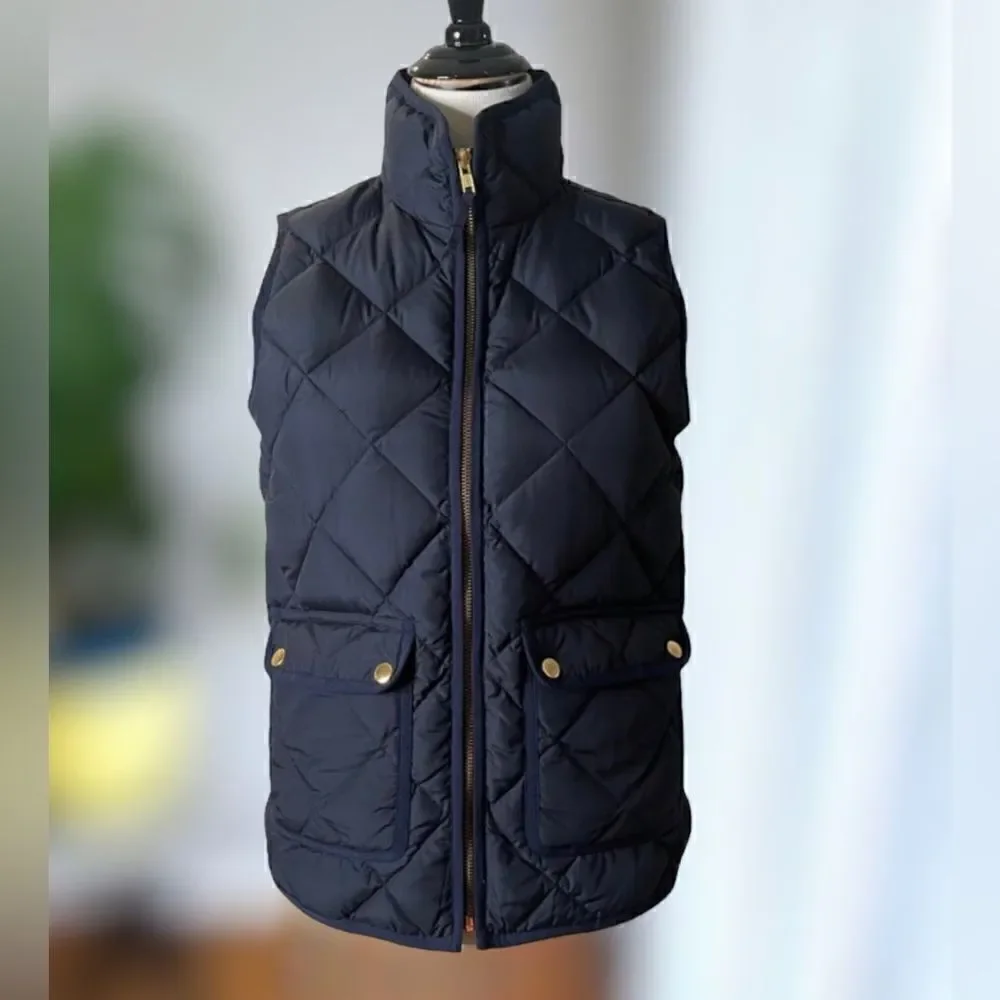 J. Crew Excursion Quilted Down Vest Size XXS